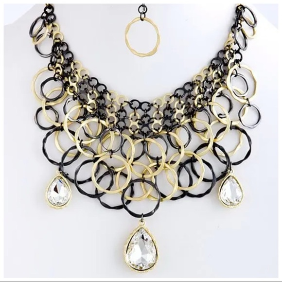 Handmade Art Deco Hoop Necklace - Picture 1 of 7